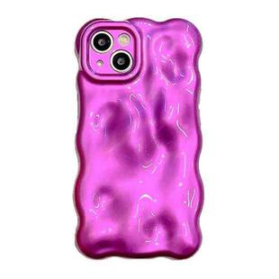 For iPhone 14 Wave Bubbles TPU Phone Case(Purple)