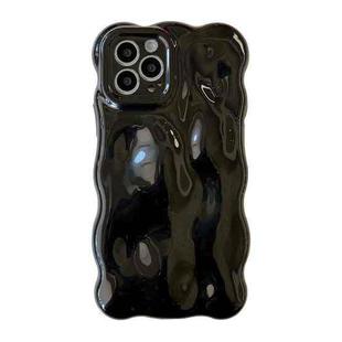 For iPhone 14 Pro Wave Bubbles TPU Phone Case(Pearlescent Black)