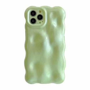 For iPhone 14 Pro Max Wave Bubbles TPU Phone Case(Green)