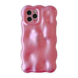 For iPhone 14 Pro Max Wave Bubbles TPU Phone Case(Pearlescent Pink)