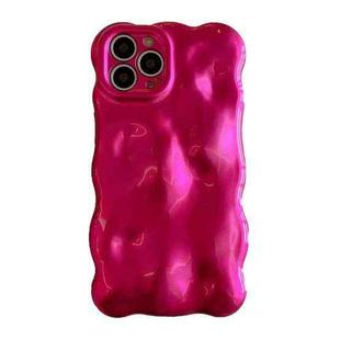 For iPhone 14 Pro Max Wave Bubbles TPU Phone Case(Red)