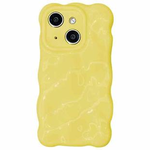 For iPhone 13 Wave Bubbles TPU Phone Case(Baby Yellow)