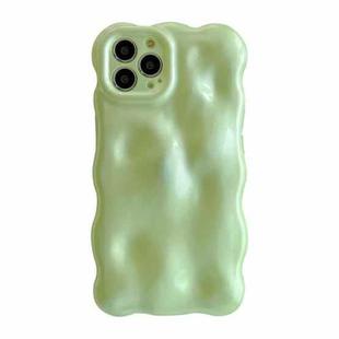 For iPhone 13 Pro Wave Bubbles TPU Phone Case(Green)