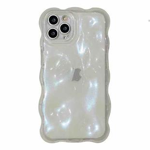 For iPhone 13 Pro Max Wave Bubbles TPU Phone Case(Clear Glitter Pink)