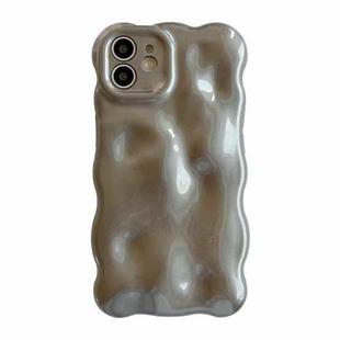 For iPhone 12 Wave Bubbles TPU Phone Case(Grey)