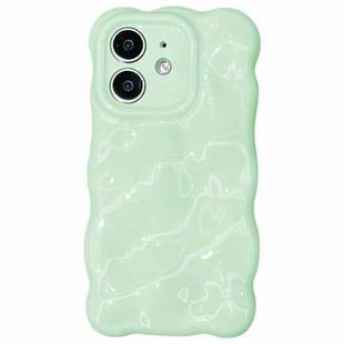 For iPhone 12 Wave Bubbles TPU Phone Case(Baby Green)