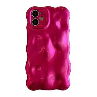 For iPhone 12 Wave Bubbles TPU Phone Case(Red)