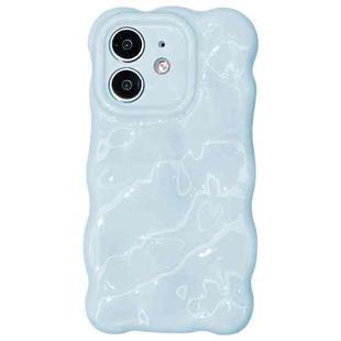 For iPhone 12 Wave Bubbles TPU Phone Case(Baby Blue)