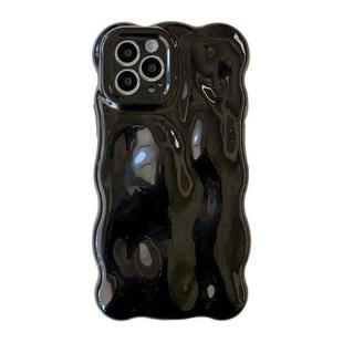 For iPhone 12 Pro Wave Bubbles TPU Phone Case(Pearlescent Black)