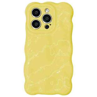 For iPhone 12 Pro Wave Bubbles TPU Phone Case(Baby Yellow)