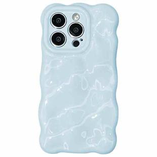 For iPhone 12 Pro Wave Bubbles TPU Phone Case(Baby Blue)