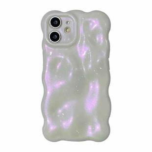 For iPhone 11 Wave Bubbles TPU Phone Case(Glitter Pink)