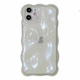 For iPhone 11 Wave Bubbles TPU Phone Case(Clear Glitter Pink)