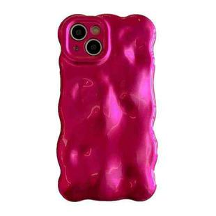 For iPhone 15 Plus Wave Bubbles TPU Phone Case(Red)