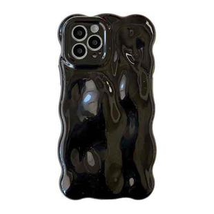 For iPhone 16 Pro Max Wave Bubbles TPU Phone Case(Pearlescent Black)