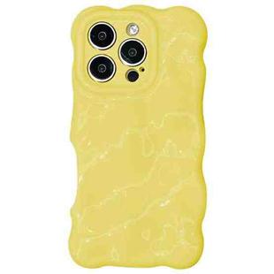 For iPhone 16 Pro Max Wave Bubbles TPU Phone Case(Baby Yellow)