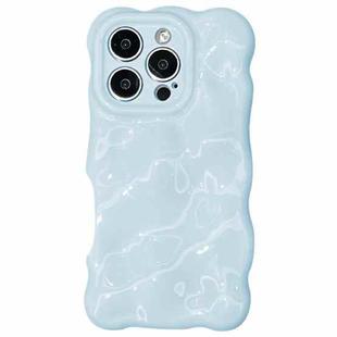 For iPhone 16 Pro Max Wave Bubbles TPU Phone Case(Baby Blue)