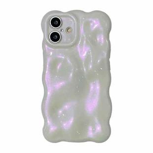 For iPhone 16 Plus Wave Bubbles TPU Phone Case(Glitter Pink)
