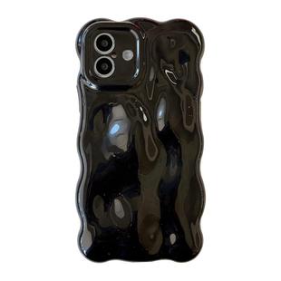 For iPhone 16 Plus Wave Bubbles TPU Phone Case(Pearlescent Black)
