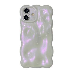 For iPhone 16 Wave Bubbles TPU Phone Case(Glitter Pink)