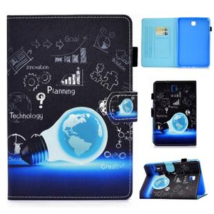 For Samsung Galaxy Tab A 8.0 / T350 Colored Drawing Stitching Horizontal Flip Leather Case with Holder & Card Slots & Sleep / Wake-up Function(Lamp Bulb)