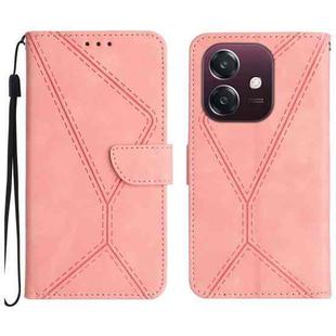 For OPPO A3 4G Global / 5G Global Stitching Embossed Leather Phone Case(Pink)