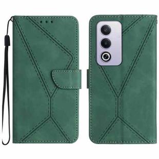 For OPPO A80 EU / A3 Pro Global Stitching Embossed Leather Phone Case(Green)