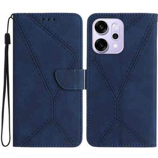 For OPPO Reno14 Pro 5G Global Stitching Embossed Leather Phone Case(Blue)