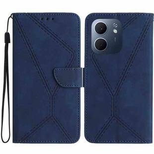 For OPPO A5x 4G Global / 5G Global Stitching Embossed Leather Phone Case(Blue)