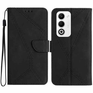 For OPPO A5 5G Global Stitching Embossed Leather Phone Case(Black)