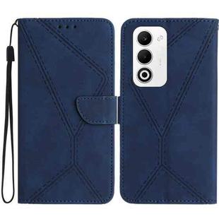 For OPPO A5 5G Global Stitching Embossed Leather Phone Case(Blue)