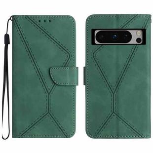 For Google Pixel 8 Pro Stitching Embossed Leather Phone Case(Green)