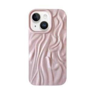 For iPhone 13 Wrinkle Gradient Oily Feel TPU Phone Case(Pink)