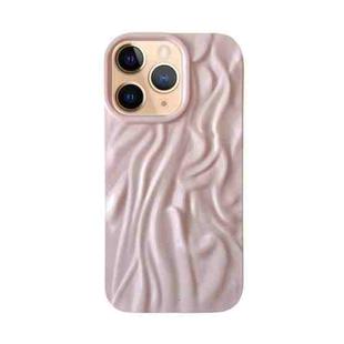 For iPhone 11 Pro Max Wrinkle Gradient Oily Feel TPU Phone Case(Pink)