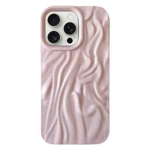 For iPhone 15 Pro Wrinkle Gradient Oily Feel TPU Phone Case(Pink)