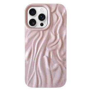 For iPhone 16 Pro Wrinkle Gradient Oily Feel TPU Phone Case(Pink)