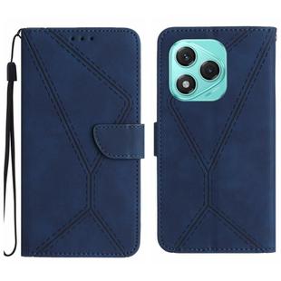 For Honor 400 Lite Stitching Embossed Leather Phone Case(Blue)