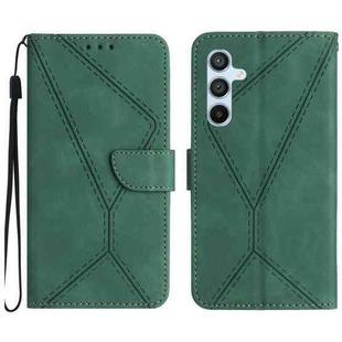 For Samsung Galaxy S23 FE 5G Stitching Embossed Leather Phone Case(Green)