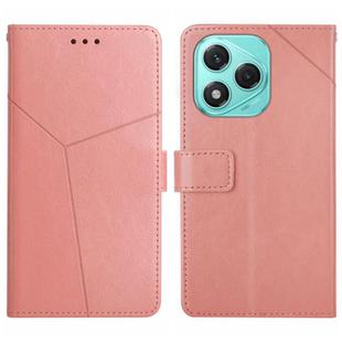 For Honor 400 Lite Y-shaped Pattern Flip Leather Phone Case(Pink)