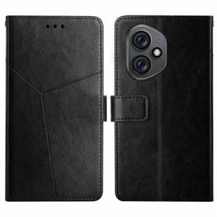 For Honor 400 Global 156.5mm Y-shaped Pattern Flip Leather Phone Case(Black)