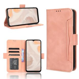 For Aiwa Phone B-2 JA3-SMP0602 Skin Feel Calf Texture Card Slots Leather Phone Case(Pink)