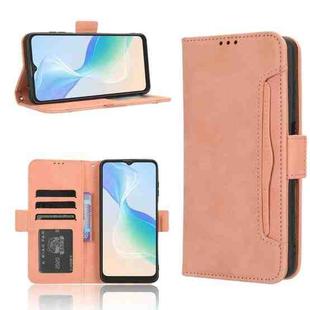 For Blackview Oscal C30 / C30 Pro Skin Feel Calf Texture Card Slots Leather Phone Case(Pink)