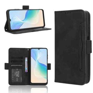 For Blackview Oscal C30 / C30 Pro Skin Feel Calf Texture Card Slots Leather Phone Case(Black)