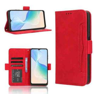 For Blackview Oscal C30 / C30 Pro Skin Feel Calf Texture Card Slots Leather Phone Case(Red)