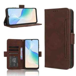 For Blackview Oscal C30 / C30 Pro Skin Feel Calf Texture Card Slots Leather Phone Case(Brown)