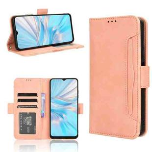 For Blackview Oscal C70 Skin Feel Calf Texture Card Slots Leather Phone Case(Pink)
