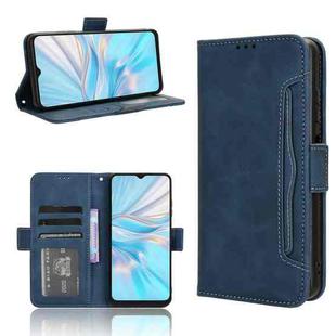 For Blackview Oscal C70 Skin Feel Calf Texture Card Slots Leather Phone Case(Blue)