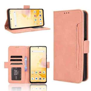 For Blackview Shark 8 / Oscal Tiger 12 Skin Feel Calf Texture Card Slots Leather Phone Case(Pink)