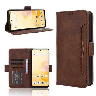 For Blackview Shark 8 / Oscal Tiger 12 Skin Feel Calf Texture Card Slots Leather Phone Case(Brown)