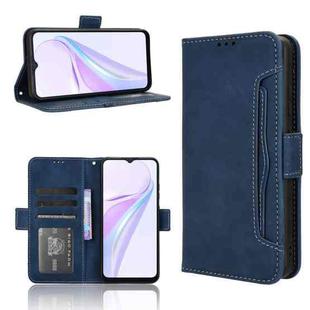 For Blackview Wave 6C Skin Feel Calf Texture Card Slots Leather Phone Case(Blue)